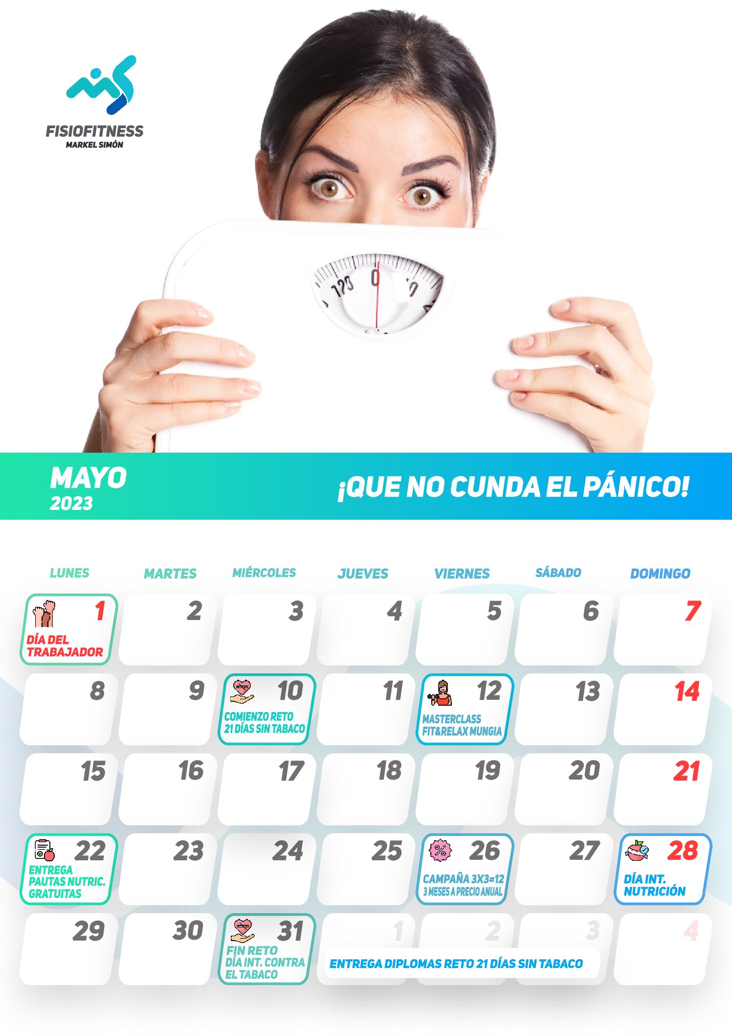 Calendario Mayo 23: » Que no cunda el pánico»